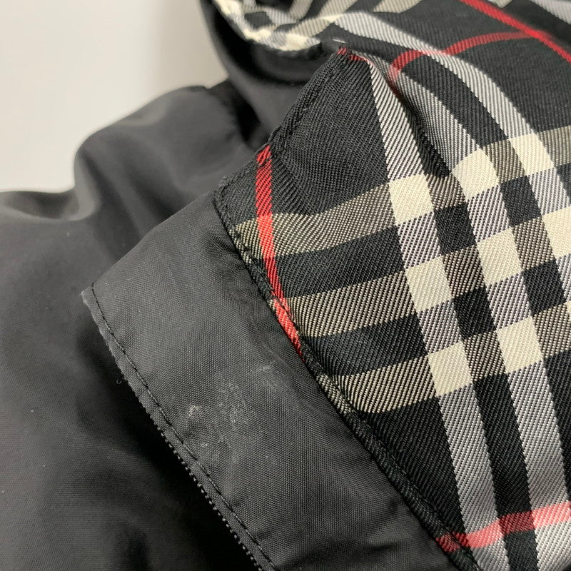 【中古品】【メンズ】 BURBERRY BLACK LABEL バーバリーブラックレーベル BMP02-728-09 ノバチェックライナー HOODED DOWN JACKET フーデッド ダウン ジャケット アウター 141-251125-cs-22-izu サイズ：M カラー：ブラック 万代Net店