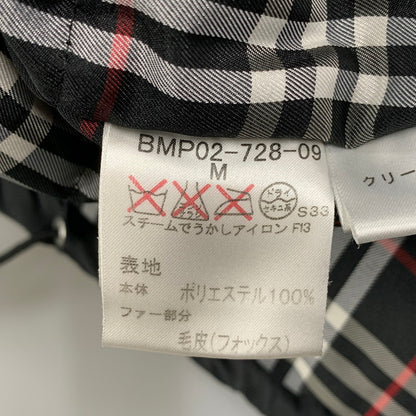 【中古品】【メンズ】 BURBERRY BLACK LABEL バーバリーブラックレーベル BMP02-728-09 ノバチェックライナー HOODED DOWN JACKET フーデッド ダウン ジャケット アウター 141-251125-cs-22-izu サイズ：M カラー：ブラック 万代Net店