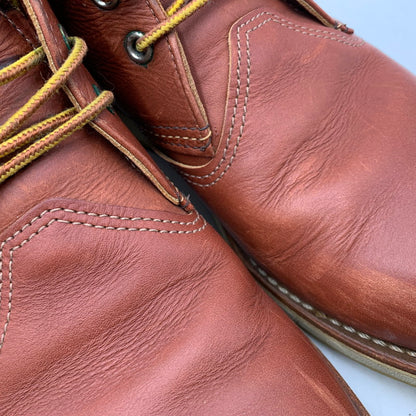 【中古品】【メンズ】 RED WING レッドウィング CLASSIC CHUKKA 3139 クラシック チャッカ USA製 刺繍羽タグ ブーツ シューズ 靴 164-251125-as-29-izu サイズ：26.5cm カラー：レッドブラウン 万代Net店