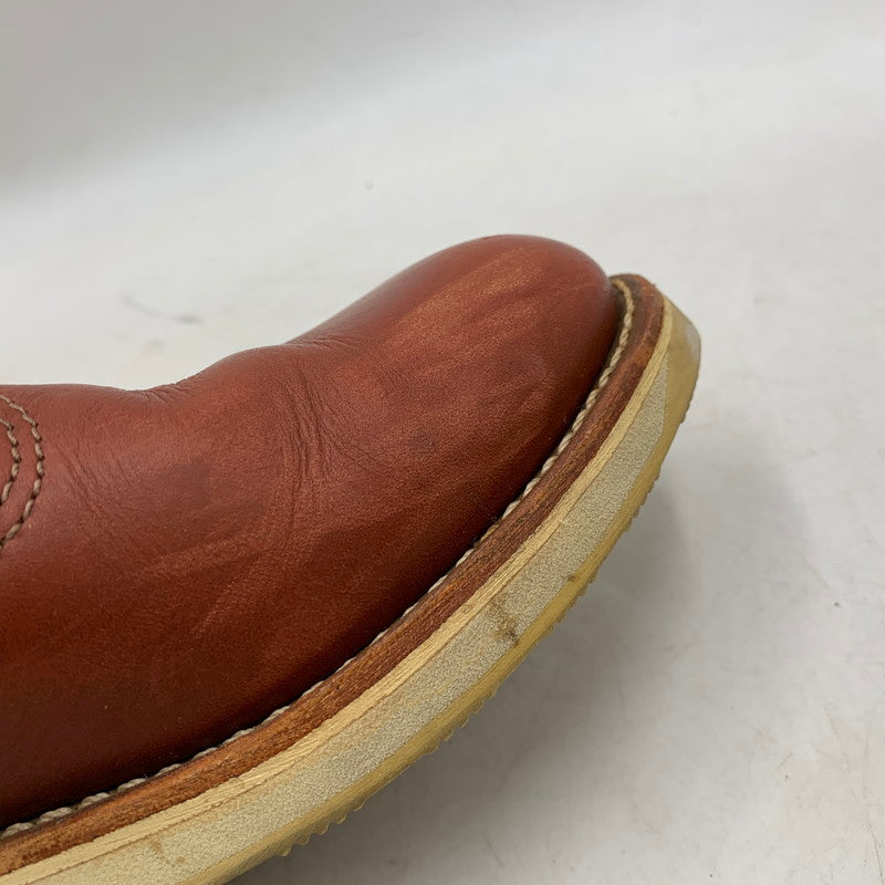 【中古品】【メンズ】 RED WING レッドウィング CLASSIC CHUKKA 3139 クラシック チャッカ USA製 刺繍羽タグ ブーツ シューズ 靴 164-251125-as-29-izu サイズ：26.5cm カラー：レッドブラウン 万代Net店