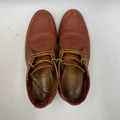【中古品】【メンズ】 RED WING レッドウィング CLASSIC CHUKKA 3139 クラシック チャッカ USA製 刺繍羽タグ ブーツ シューズ 靴 164-251125-as-29-izu サイズ：26.5cm カラー：レッドブラウン 万代Net店