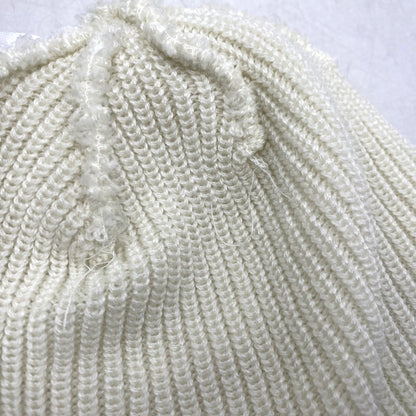 【中古品】【メンズ】 LOOSE GAUGE BEANIE ルース ゲージ ビーニー ニット帽 帽子 185-260103-kh-02-izu サイズ：F カラー：ホワイト 万代Net店
