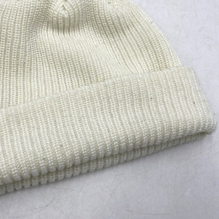 【中古品】【メンズ】 LOOSE GAUGE BEANIE ルース ゲージ ビーニー ニット帽 帽子 185-260103-kh-02-izu サイズ：F カラー：ホワイト 万代Net店