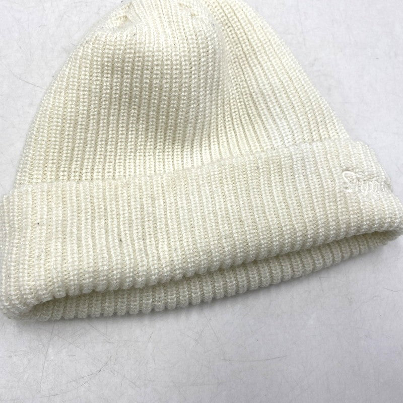 【中古品】【メンズ】 LOOSE GAUGE BEANIE ルース ゲージ ビーニー ニット帽 帽子 185-260103-kh-02-izu サイズ：F カラー：ホワイト 万代Net店