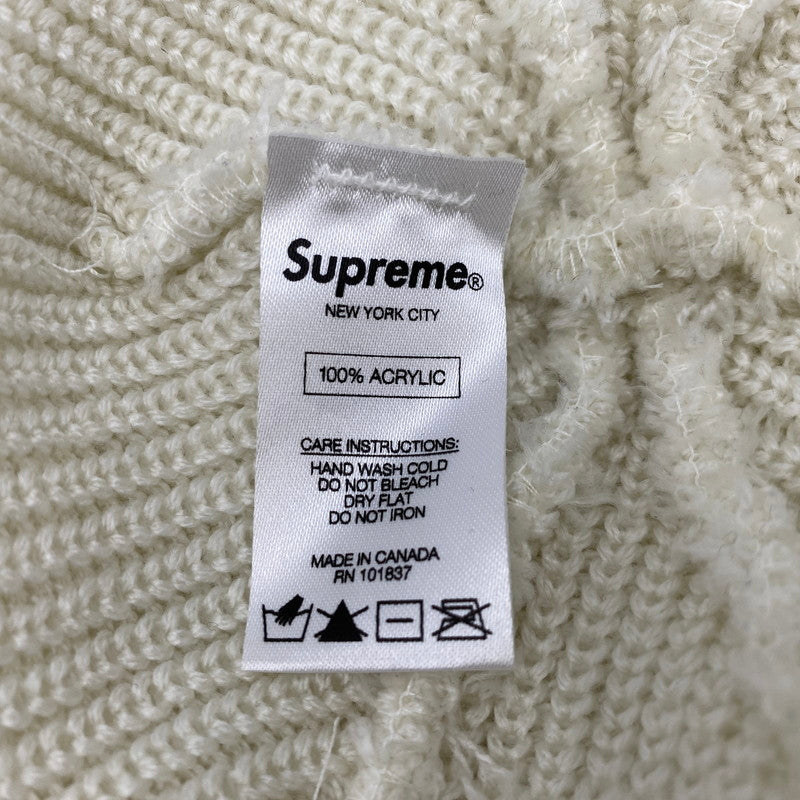 【中古品】【メンズ】 LOOSE GAUGE BEANIE ルース ゲージ ビーニー ニット帽 帽子 185-260103-kh-02-izu サイズ：F カラー：ホワイト 万代Net店
