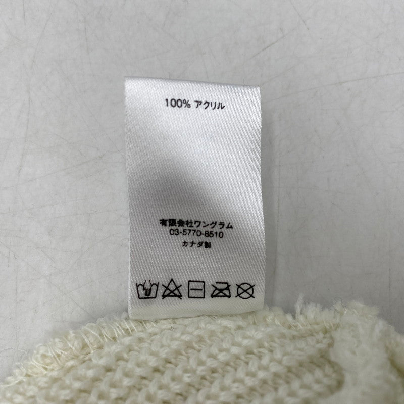 【中古品】【メンズ】 LOOSE GAUGE BEANIE ルース ゲージ ビーニー ニット帽 帽子 185-260103-kh-02-izu サイズ：F カラー：ホワイト 万代Net店