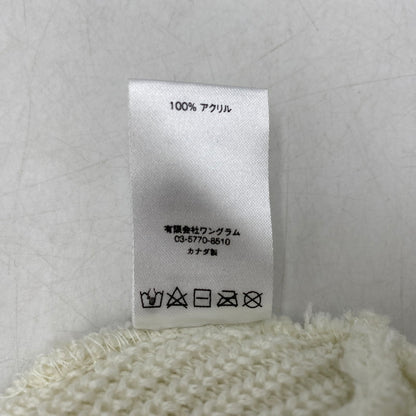 【中古品】【メンズ】 LOOSE GAUGE BEANIE ルース ゲージ ビーニー ニット帽 帽子 185-260103-kh-02-izu サイズ：F カラー：ホワイト 万代Net店