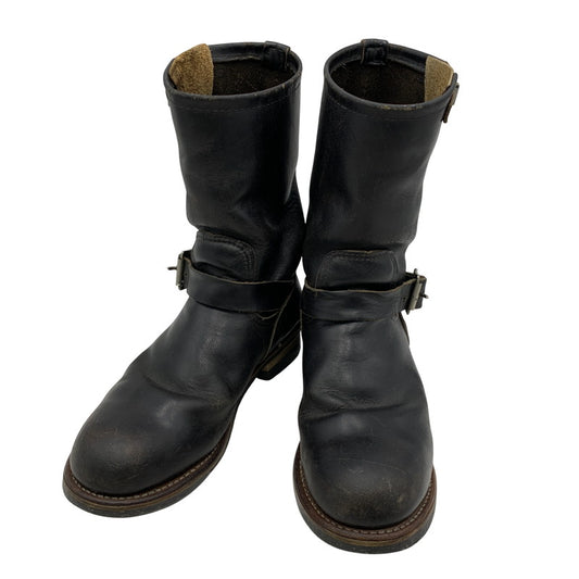 【現状渡し品】【メンズ】 RED WING レッドウィング ENGINEER BOOTS 2268 ANSI Z41 PT91 エンジニアブーツ USA製 プリントタグ シューズ 靴 164-251125-as-28-izu カラー：ブラック 万代Net店