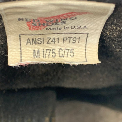 【現状渡し品】【メンズ】 RED WING レッドウィング ENGINEER BOOTS 2268 ANSI Z41 PT91 エンジニアブーツ USA製 プリントタグ シューズ 靴 164-251125-as-28-izu カラー：ブラック 万代Net店