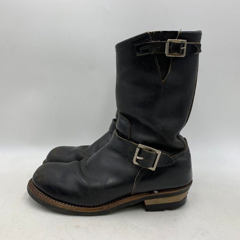 【現状渡し品】【メンズ】 RED WING レッドウィング ENGINEER BOOTS 2268 ANSI Z41 PT91 エンジニアブーツ USA製 プリントタグ シューズ 靴 164-251125-as-28-izu カラー：ブラック 万代Net店