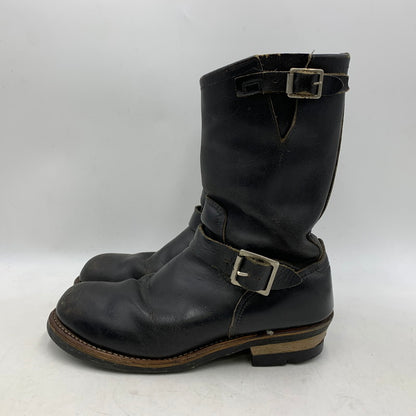 【現状渡し品】【メンズ】 RED WING レッドウィング ENGINEER BOOTS 2268 ANSI Z41 PT91 エンジニアブーツ USA製 プリントタグ シューズ 靴 164-251125-as-28-izu カラー：ブラック 万代Net店