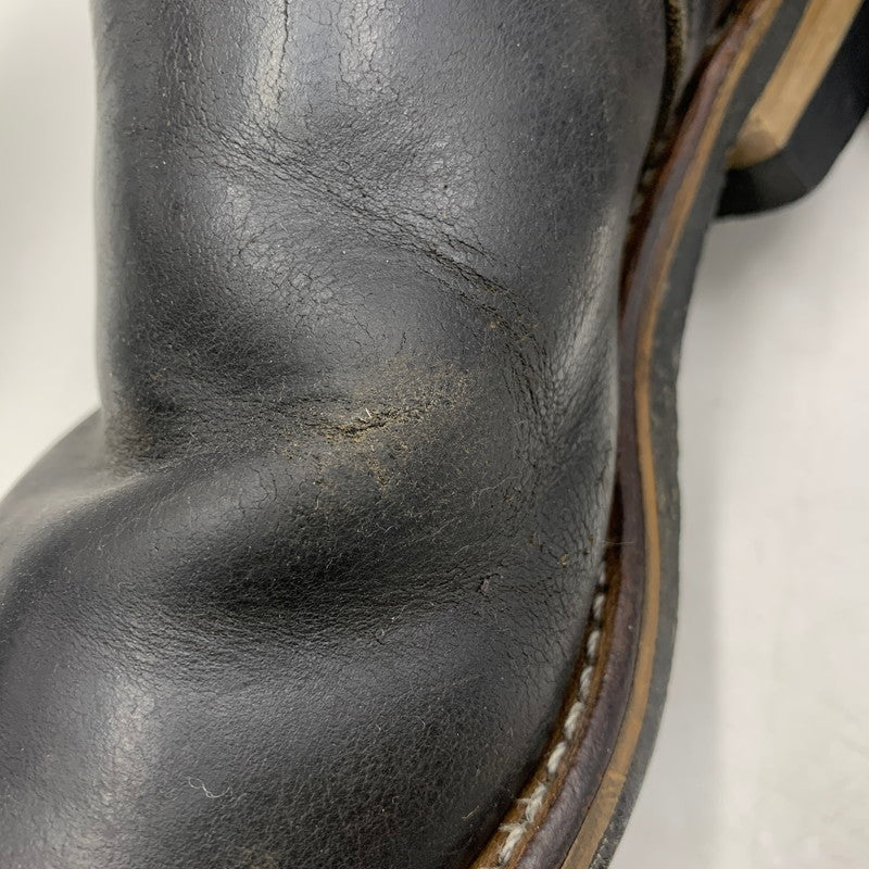 【現状渡し品】【メンズ】 RED WING レッドウィング ENGINEER BOOTS 2268 ANSI Z41 PT91 エンジニアブーツ USA製 プリントタグ シューズ 靴 164-251125-as-28-izu カラー：ブラック 万代Net店