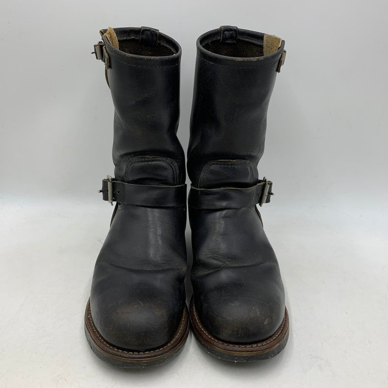 【現状渡し品】【メンズ】 RED WING レッドウィング ENGINEER BOOTS 2268 ANSI Z41 PT91 エンジニアブーツ USA製 プリントタグ シューズ 靴 164-251125-as-28-izu カラー：ブラック 万代Net店
