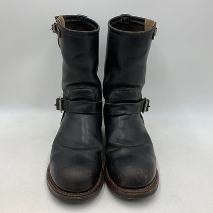 【現状渡し品】【メンズ】 RED WING レッドウィング ENGINEER BOOTS 2268 ANSI Z41 PT91 エンジニアブーツ USA製 プリントタグ シューズ 靴 164-251125-as-28-izu カラー：ブラック 万代Net店