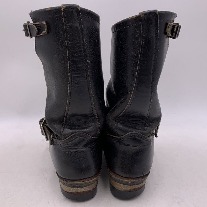 【現状渡し品】【メンズ】 RED WING レッドウィング ENGINEER BOOTS 2268 ANSI Z41 PT91 エンジニアブーツ USA製 プリントタグ シューズ 靴 164-251125-as-28-izu カラー：ブラック 万代Net店