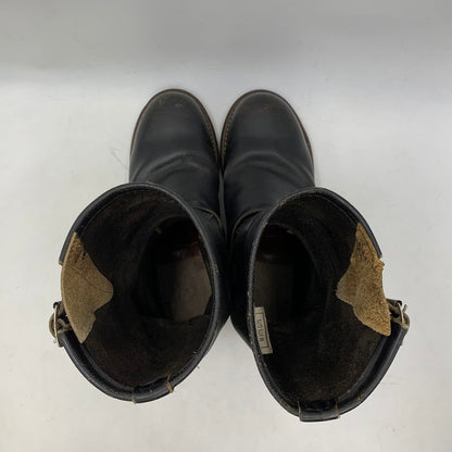 【現状渡し品】【メンズ】 RED WING レッドウィング ENGINEER BOOTS 2268 ANSI Z41 PT91 エンジニアブーツ USA製 プリントタグ シューズ 靴 164-251125-as-28-izu カラー：ブラック 万代Net店