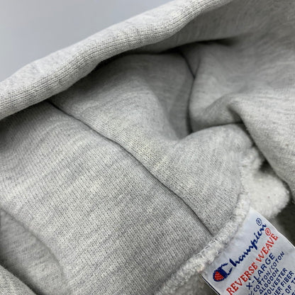 【現状渡し品】【メンズ】 Champion チャンピオン OHIO STATE REVERSE WEAVE HOODED SWEATSHIRT リバースウィーブ フーデッド スウェットシャツ 刺繍羽タグ メキシコ製 パーカー 長袖 トップス 146-251125-as-05-izu サイズ：XL カラー：グレー 万代Net店