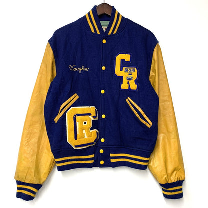 【中古品】【メンズ】 THE STANDARD PENNANT スタンダードペナント 70-80S CR WOOL×LEATHER SUTADIUM JACKET ウール×レザー スタジアム ジャケット アウター 146-251125-cs-19-izu サイズ：不明 カラー：ブルー×イエロー 万代Net店