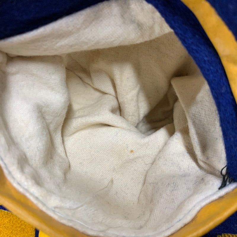 【中古品】【メンズ】 THE STANDARD PENNANT スタンダードペナント 70-80S CR WOOL×LEATHER SUTADIUM JACKET ウール×レザー スタジアム ジャケット アウター 146-251125-cs-19-izu サイズ：不明 カラー：ブルー×イエロー 万代Net店