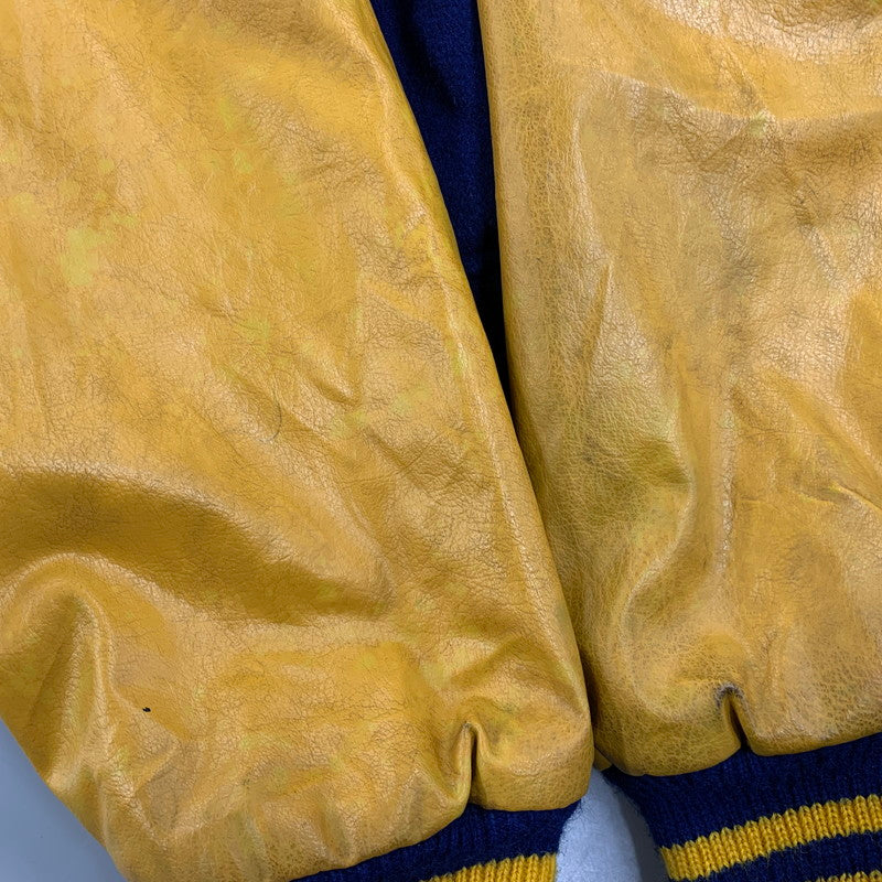 【中古品】【メンズ】 THE STANDARD PENNANT スタンダードペナント 70-80S CR WOOL×LEATHER SUTADIUM JACKET ウール×レザー スタジアム ジャケット アウター 146-251125-cs-19-izu サイズ：不明 カラー：ブルー×イエロー 万代Net店