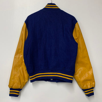 【中古品】【メンズ】 THE STANDARD PENNANT スタンダードペナント 70-80S CR WOOL×LEATHER SUTADIUM JACKET ウール×レザー スタジアム ジャケット アウター 146-251125-cs-19-izu サイズ：不明 カラー：ブルー×イエロー 万代Net店