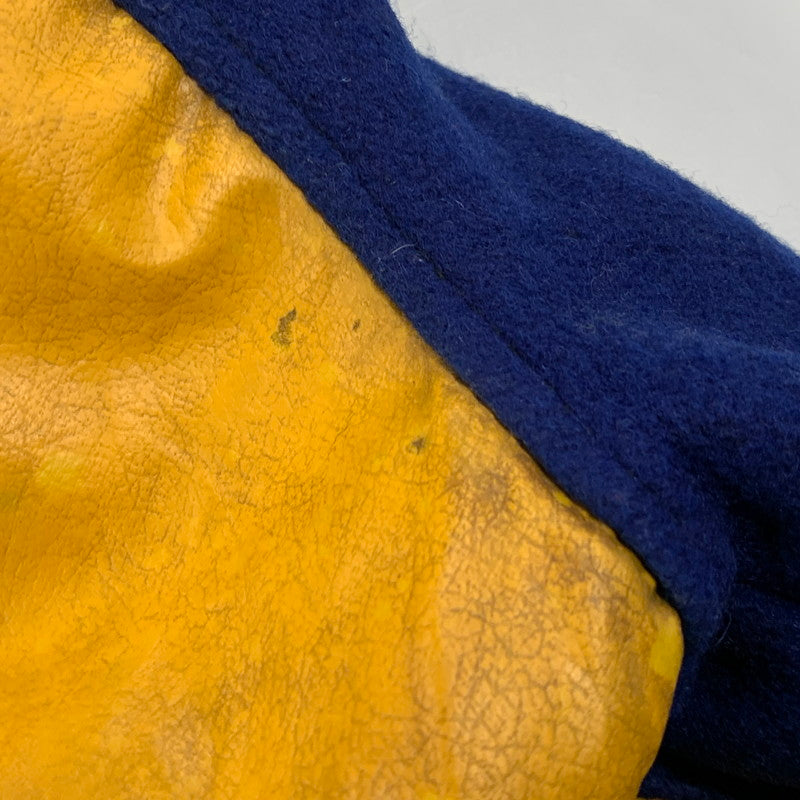 【中古品】【メンズ】 THE STANDARD PENNANT スタンダードペナント 70-80S CR WOOL×LEATHER SUTADIUM JACKET ウール×レザー スタジアム ジャケット アウター 146-251125-cs-19-izu サイズ：不明 カラー：ブルー×イエロー 万代Net店