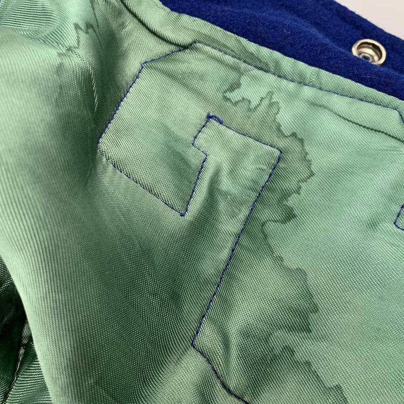 【中古品】【メンズ】 THE STANDARD PENNANT スタンダードペナント 70-80S CR WOOL×LEATHER SUTADIUM JACKET ウール×レザー スタジアム ジャケット アウター 146-251125-cs-19-izu サイズ：不明 カラー：ブルー×イエロー 万代Net店