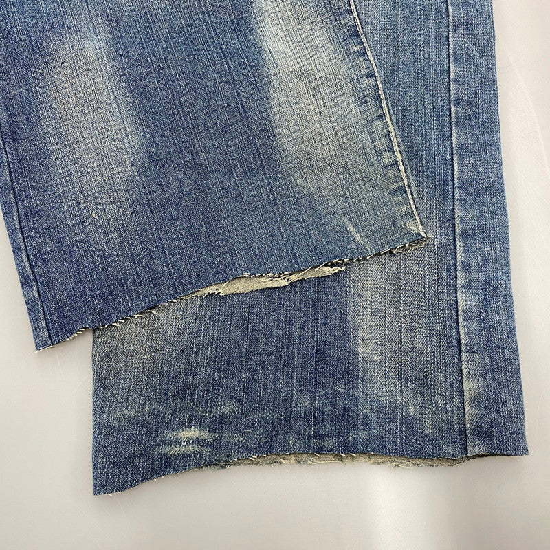 【現状渡し品】【メンズ】 ED HARDY エドハーディ EMBROIDERY WIDE DENIM PANTS エンブロイダリー ワイド デニムパンツ ジーンズ ボトムス 157-251207-as-07-izu サイズ：36 カラー：インディゴ 万代Net店