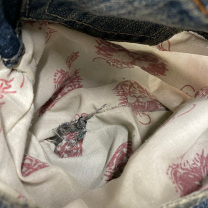 【現状渡し品】【メンズ】 ED HARDY エドハーディ EMBROIDERY WIDE DENIM PANTS エンブロイダリー ワイド デニムパンツ ジーンズ ボトムス 157-251207-as-07-izu サイズ：36 カラー：インディゴ 万代Net店