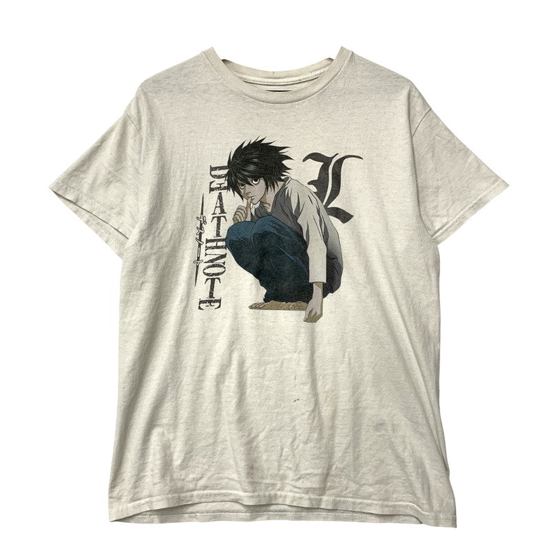 【現状渡し品】【メンズ】 DEATH NOTE デスノート PRINT SS TEE プリント ショートスリーブ Tシャツ エル 半袖 146-251207-as-16-izu サイズ：M カラー：ホワイト 万代Net店