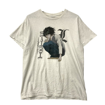 【現状渡し品】【メンズ】 DEATH NOTE デスノート PRINT SS TEE プリント ショートスリーブ Tシャツ エル 半袖 146-251207-as-16-izu サイズ：M カラー：ホワイト 万代Net店