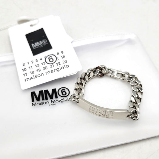 【中古品】【メンズ/レディース】 MM6 MAISON MARGIELA エムエムシックス メゾンマルジェラ SM6UY0049 CLASSIC CHAIN BRACELET クラシック チェーン ブレスレット アクセサリー 192-251128-cs-06-izu カラー：シルバー 万代Net店