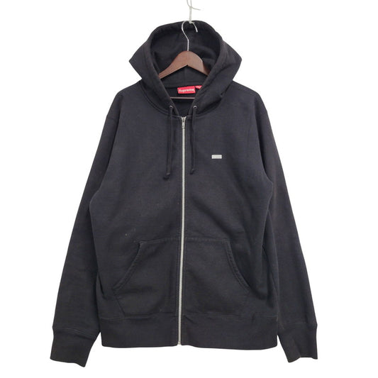 【中古品】【メンズ】 Supreme シュプリーム 23AW SMALL BOX スモール ボックス ZIP UP HOODED SWEATSHIRT ジップ アップ フーデッド スウェットシャツ トップス パーカー 149-251127-ya-02-izu サイズ：L カラー：BLACK 万代Net店