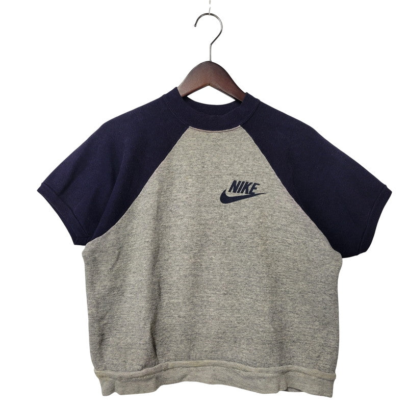 【中古品】【メンズ】 OLD NIKE オールド ナイキ USA製 70S RAGLAN SS SWEATSHIRT ラグラン ショートスリーブ スウェットシャツ トップス 半袖 146-251204-cs-06-izu サイズ：L カラー：グレー×ネイビー 万代Net店