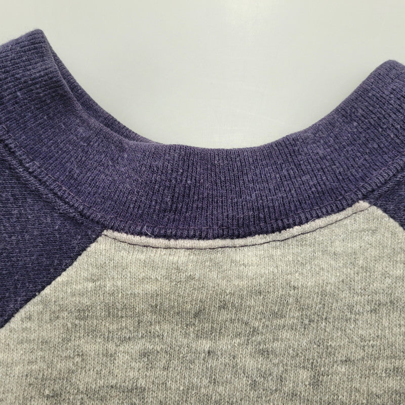 【中古品】【メンズ】 OLD NIKE オールド ナイキ USA製 70S RAGLAN SS SWEATSHIRT ラグラン ショートスリーブ スウェットシャツ トップス 半袖 146-251204-cs-06-izu サイズ：L カラー：グレー×ネイビー 万代Net店