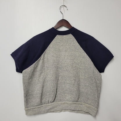 【中古品】【メンズ】 OLD NIKE オールド ナイキ USA製 70S RAGLAN SS SWEATSHIRT ラグラン ショートスリーブ スウェットシャツ トップス 半袖 146-251204-cs-06-izu サイズ：L カラー：グレー×ネイビー 万代Net店