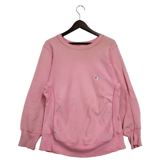 【現状渡し品】【メンズ】 Champion チャンピオン USA製 トリコタグ後期 80S 目有 REVERSE WEAVE SWEATSHIRT リバース ウィーブ スウェットシャツ トップス トレーナー 146-251127-ya-05-izu サイズ：S カラー：ピンク 万代Net店