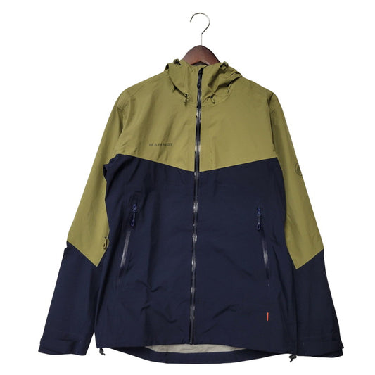 【中古品】【メンズ】 Mammut マムート 1010-27840 CONVEY TOUR HS HOODED JACKET コンベイ ツアー エイチエス フーデッド ジャケット アウター 144-251127-ya-04-izu サイズ：M カラー：OLIVE×NAVY 万代Net店