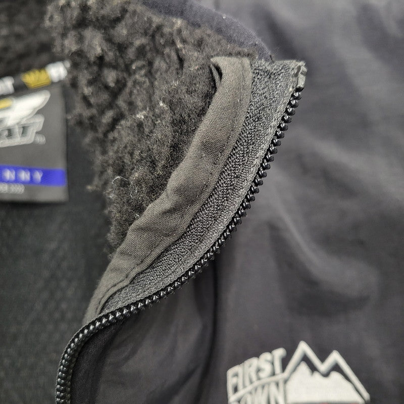 【中古品】【メンズ】 × FIRST DOWN ファーストダウン 19AW BISON BOA FLEECE JACKET F31920-SW06-AB ボア フリース ジャケット コラボ アウター 142-260105-ay-01-izu サイズ：SKINNY カラー：ブラック 万代Net店