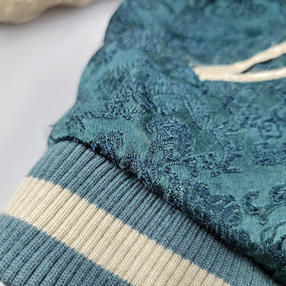 【現状渡し品】【メンズ】 百花繚乱 ヒャッカリョウラン 61523311 鯉×和柄 SOUVENIR JACKET スーベニア ジャケット アウター 145-251127-cs-01-izu サイズ：M カラー：ブルー系×ベージュ 万代Net店