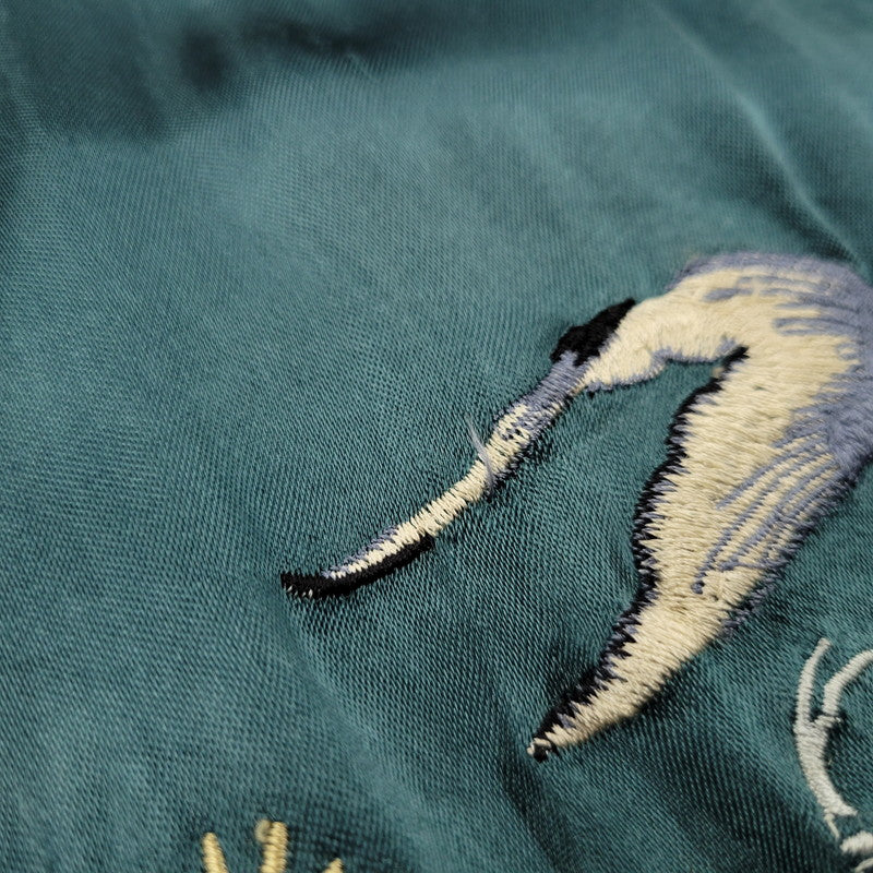 【現状渡し品】【メンズ】 百花繚乱 ヒャッカリョウラン 61523311 鯉×和柄 SOUVENIR JACKET スーベニア ジャケット アウター 145-251127-cs-01-izu サイズ：M カラー：ブルー系×ベージュ 万代Net店