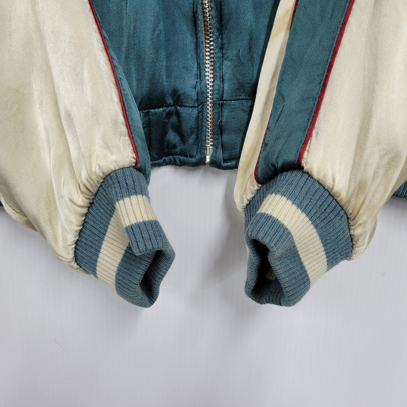 【現状渡し品】【メンズ】 百花繚乱 ヒャッカリョウラン 61523311 鯉×和柄 SOUVENIR JACKET スーベニア ジャケット アウター 145-251127-cs-01-izu サイズ：M カラー：ブルー系×ベージュ 万代Net店