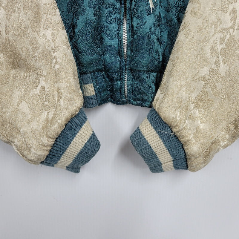 【現状渡し品】【メンズ】 百花繚乱 ヒャッカリョウラン 61523311 鯉×和柄 SOUVENIR JACKET スーベニア ジャケット アウター 145-251127-cs-01-izu サイズ：M カラー：ブルー系×ベージュ 万代Net店