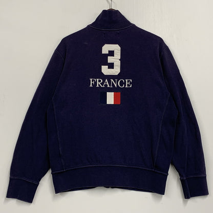 【中古品】【メンズ】 Polo by Ralph Lauren ポロバイラルフローレン KK-RL-KA-0506 7506 FRANNCE BIG PONY ZIP JACKET フランス ビッグ ポニー ジップ ジャケット 147-251204-cs-24-izu サイズ：L カラー：ネイビー系 万代Net店