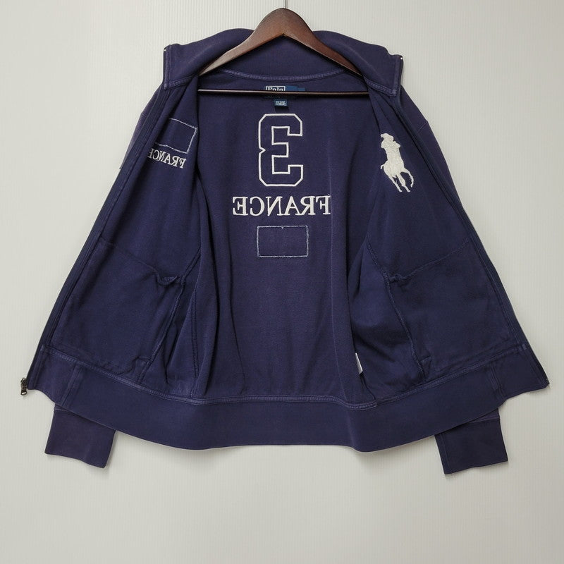 【中古品】【メンズ】 Polo by Ralph Lauren ポロバイラルフローレン KK-RL-KA-0506 7506 FRANNCE BIG PONY ZIP JACKET フランス ビッグ ポニー ジップ ジャケット 147-251204-cs-24-izu サイズ：L カラー：ネイビー系 万代Net店