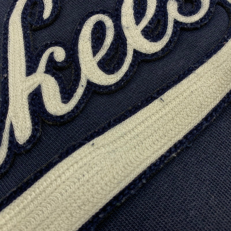 【中古品】【メンズ】 Polo by Ralph Lauren ポロバイラルフローレン × NEW YORK YANKEES ニューヨークヤンキース WAPPEN HOODED SWEAT SHIRT 710810472001 ワッペン フーデッド スウェットシャツ パーカー 147-251204-as-10-izu サイズ：XL カラー：ネイビー 万代Net店