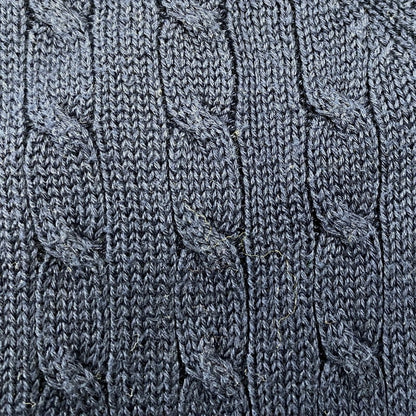 【中古品】【メンズ】 POLO GOLF RALPH LAUREN ポロゴルフラルフローレン CABLE KNIT VEST ケーブルニットベスト トップス 146-251207-as-10-izu サイズ：L カラー：ネイビー 万代Net店