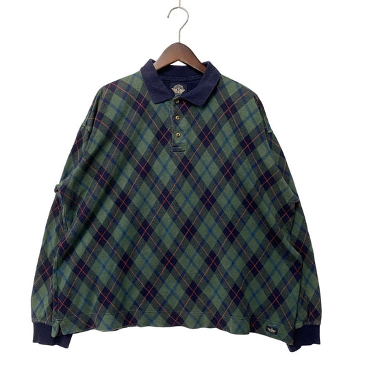 【中古品】【メンズ】 LS POLO SHIRT ロングスリーブ ポロシャツ 長袖 チェック トップス 146-251207-as-11-izu サイズ：L カラー：マルチカラー 万代Net店