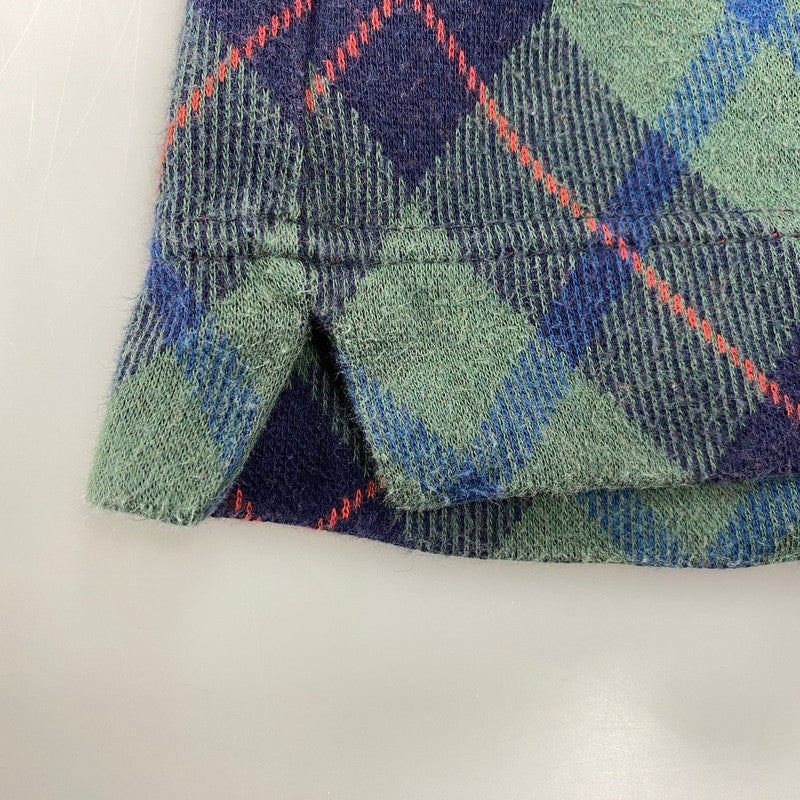 【中古品】【メンズ】 LS POLO SHIRT ロングスリーブ ポロシャツ 長袖 チェック トップス 146-251207-as-11-izu サイズ：L カラー：マルチカラー 万代Net店