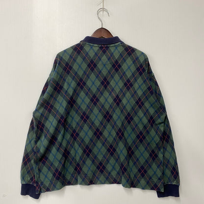 【中古品】【メンズ】 LS POLO SHIRT ロングスリーブ ポロシャツ 長袖 チェック トップス 146-251207-as-11-izu サイズ：L カラー：マルチカラー 万代Net店